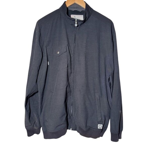 Linksoul Rain Gear Golf Jacket Waterproof Black Stretch Full Zip Men’s Large - Picture 1 of 5